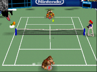 Mario Tennis 64 (Japan) In game screenshot